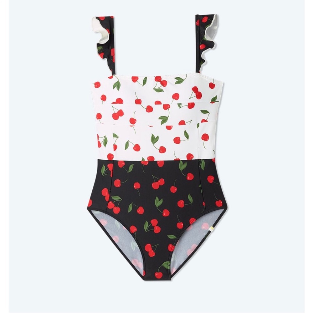 Cherry on top Summersalt ruffle bathing suit NWT